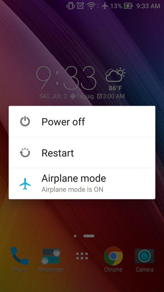 You need to restart your ASUS ZenFone Selfie, so you you can finally install the Android 6.0 Marshmallow update.
