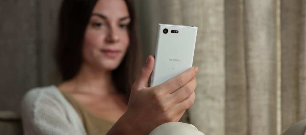 The Sony Xperia X Compact. The main image shows the higher-end Sony Xperia XZ.
