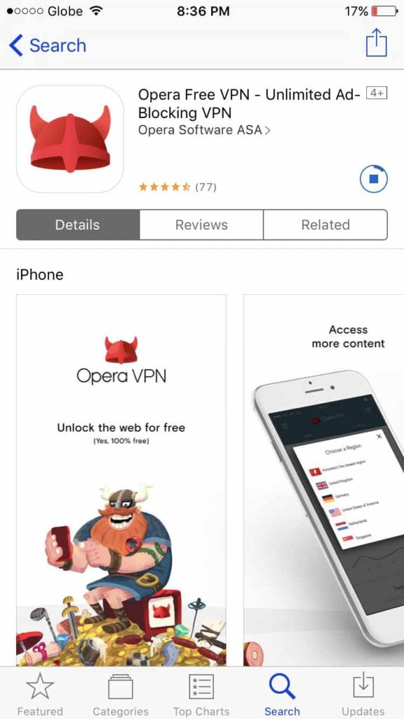 Free Unlimited VPN for iOS 1