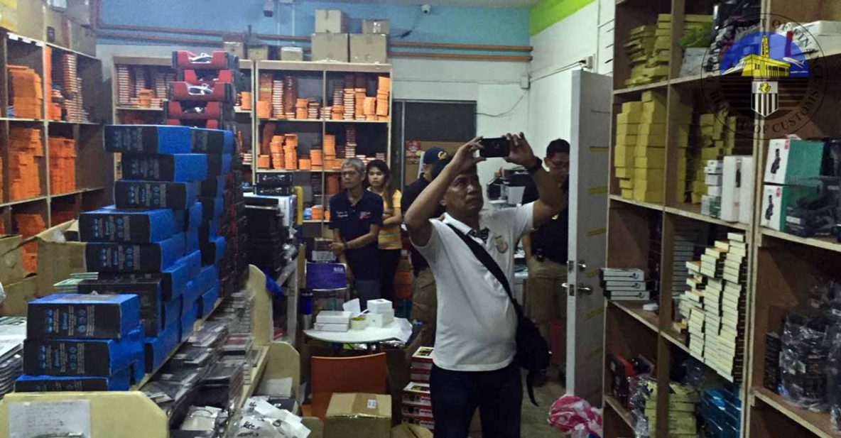 Kimstore warehouse in Tondo raided by the Bureau of Customs