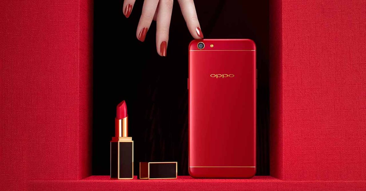 Red OPPO F3 on Revu Philippines