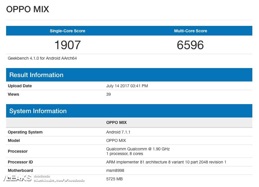 OPPO Mix_Geekbench_Philippines