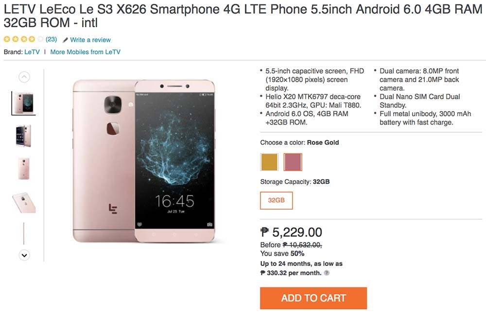 LeEco Le S3 cheapest deca-core_price and specs_Revu Philippines_Lazada