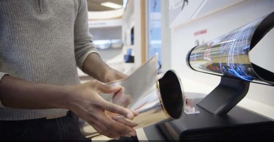 LG rollable OLED TV by The Verge