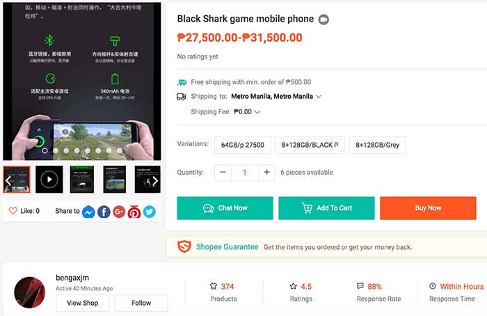 Xiaomi Black Shark gaming phone prices and specs on Revu Philippines