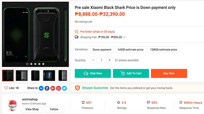 Xiaomi Black Shark gaming phone prices and specs on Revu Philippines