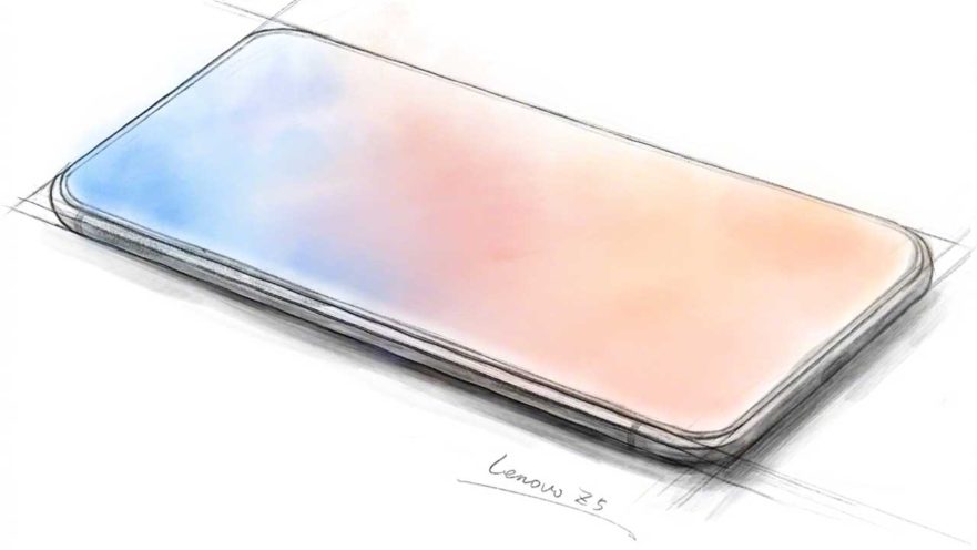 Lenovo Z5 sketch by Chang Cheng on Weibo via Revu Philippines