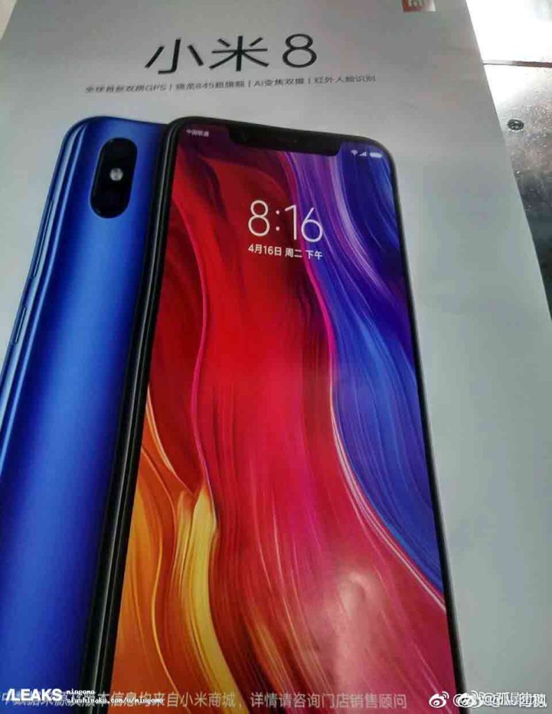 Xiaomi Mi 8 poster, specs and price leak on Revu Philippines