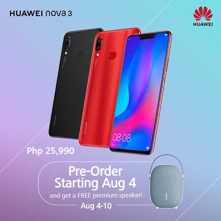 Huawei Nova 3 price, specs, preorder and availability on Revu Philippines