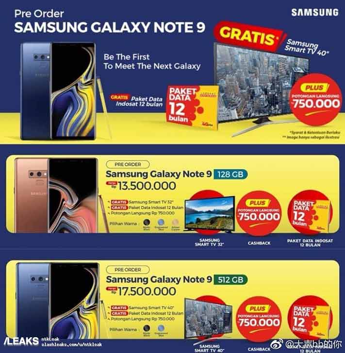 Samsung Galaxy Note 9 prices, preorder info and freebies in Indonesia on Revu Philippines
