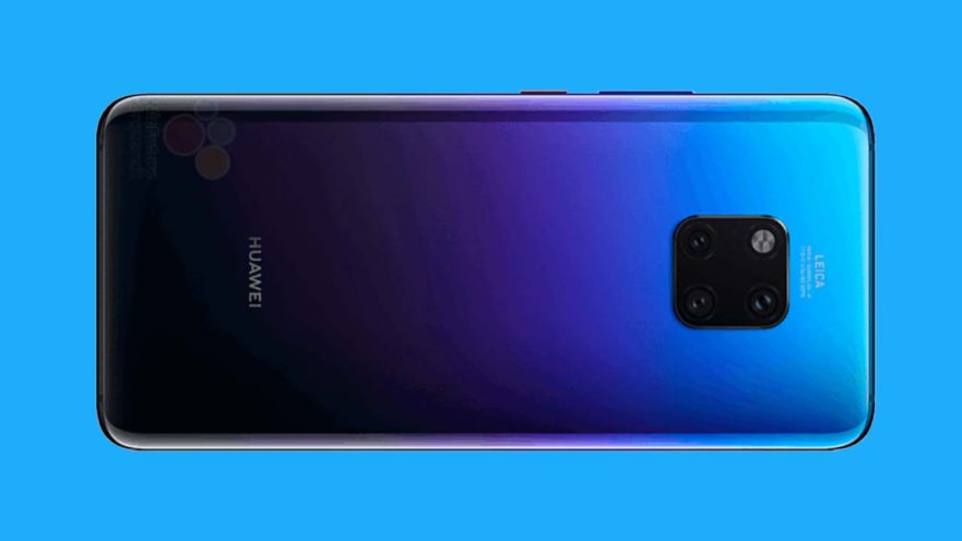 Huawei Mate 20 Pro render shows design and Twilight color variant on Revu Philippines