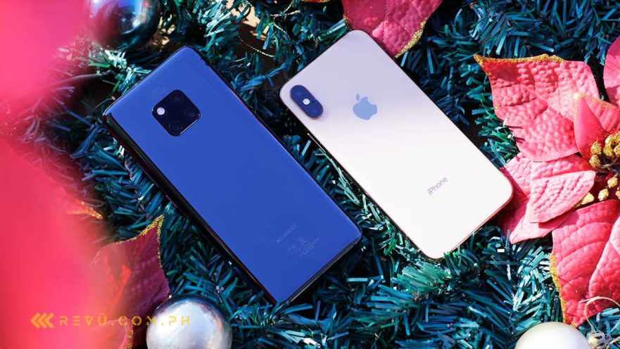 Huawei Mate 20 Pro vs Apple iPhone XS comparison review by Revu Philippines