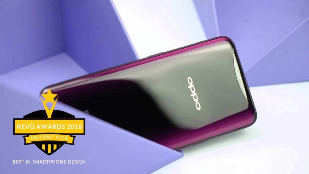 OPPO Find X is best in smartphone design of the year at Revü Awards 2018, Editors' Pick category