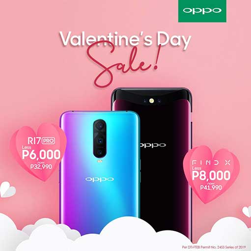 OPPO R17 Pro and OPPO Find X price drop for Valentine's Day Sale via Revu Philippines