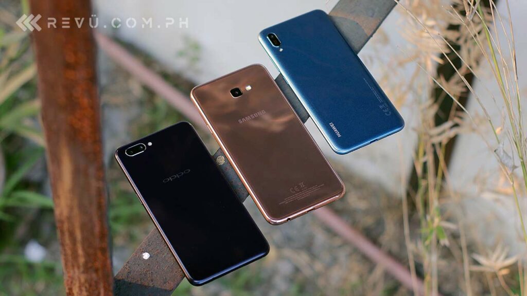 Huawei Y6 Pro 2019 vs Samsung Galaxy J4 Plus vs OPPO A3s: Comparison by Revu Philippines