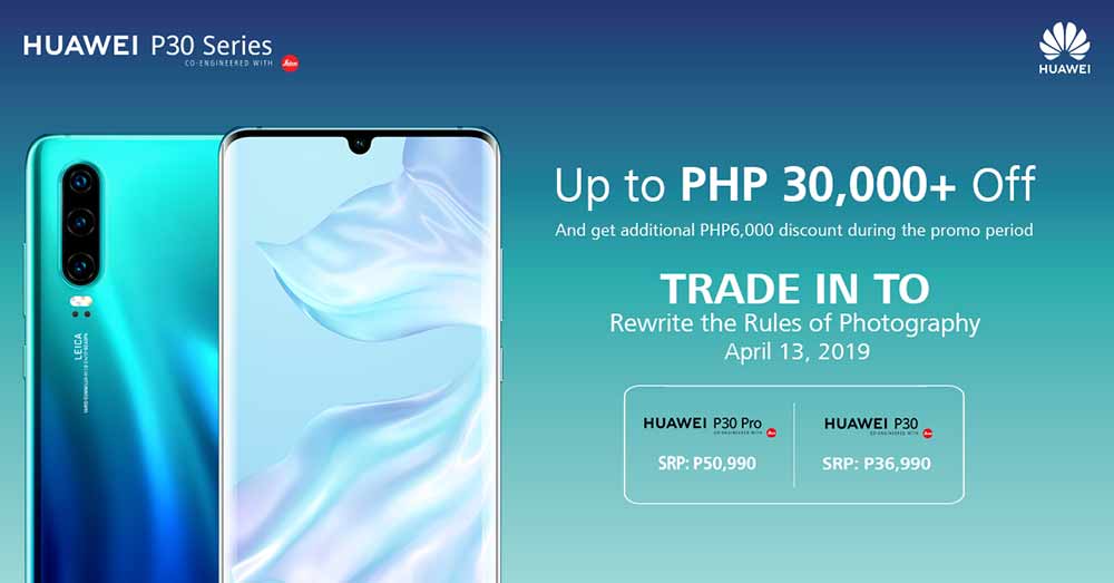 Huawei P30 and Huawei P30 Pro phone trade-in program via Revu Philippines