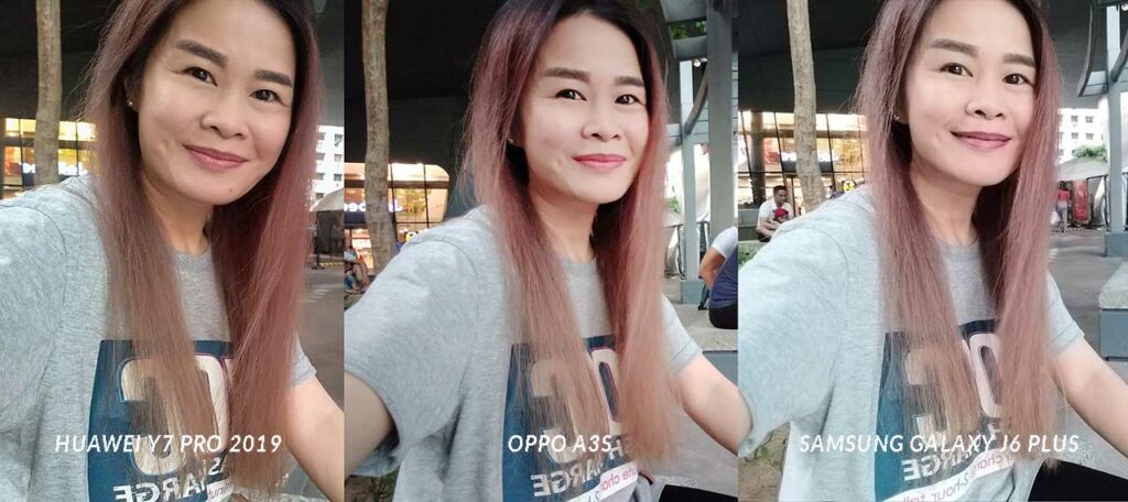 Huawei Y7 Pro 2019 vs OPPO A3s vs Samsung Galaxy J6 Plus: sample selfie pictures comparison by Revu Philippines