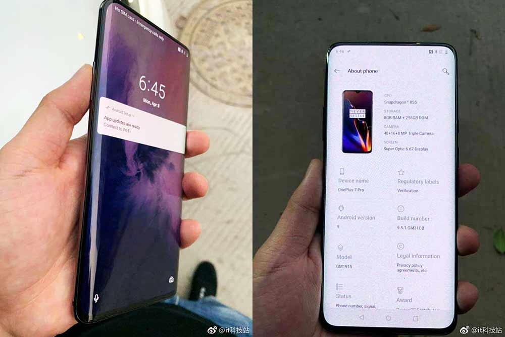 OnePlus 7 Pro design leak on Revu Philippines