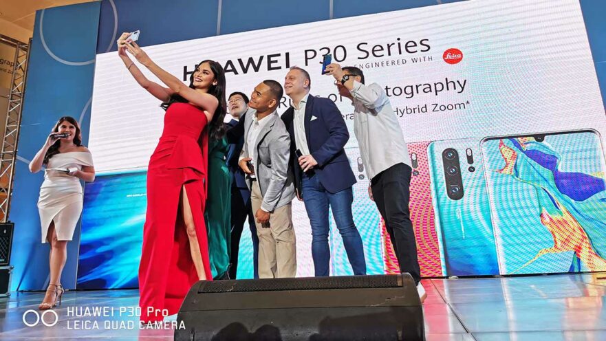 Pia Wurtzbach at the Huawei P30, Huawei Pro, and Huawei P30 Lite launch via Revu Philippines