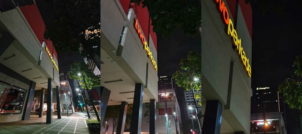 Samsung Galaxy S10 sample ultra-wide, 1x zoom, and 10x zoom night pictures by Revu Philippines