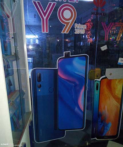 Huawei Y9 Prime 2019 marketing picture leak on Revu Philippines