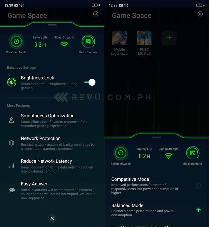 Game Space on the Realme 3 Pro by Revu Philippines