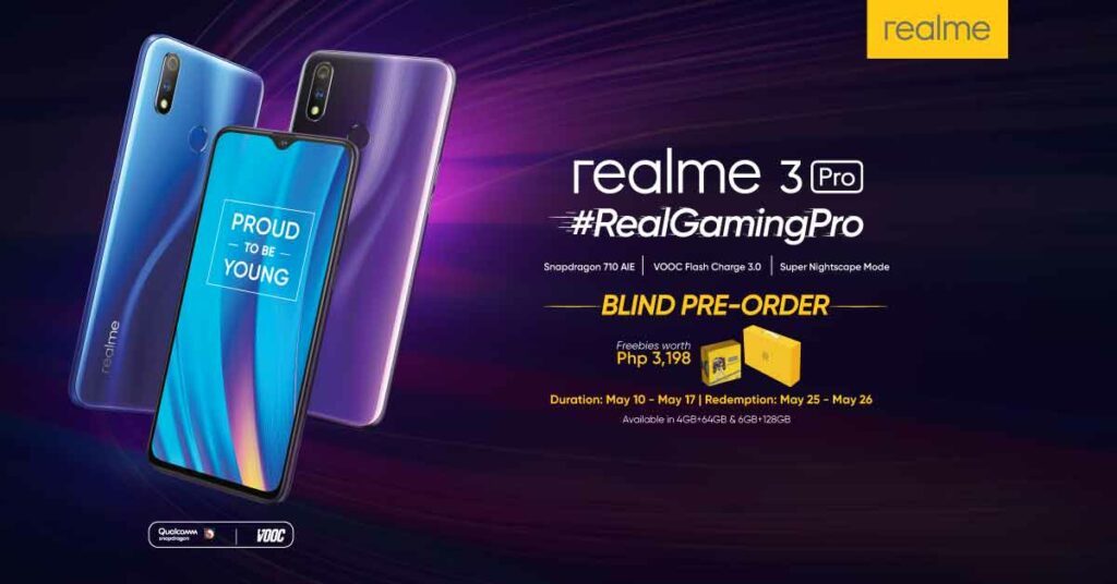 Realme 3 Pro preorder details and freebies and release date via Revu Philippines