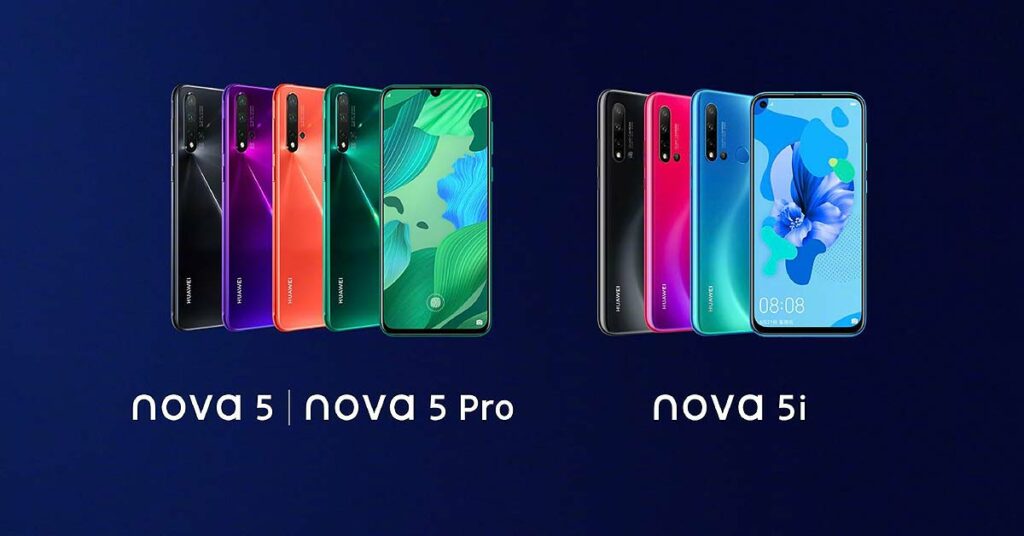 Huawei Nova 5 Pro vs Nova 5 vs Nova 5i specs comparison by Revu Philippines