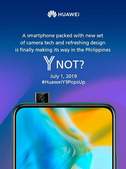 Huawei Y9 Prime 2019 price, specs, and launch invite via Revu Philippines