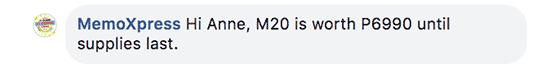Samsung Galaxy M20 price drop permanent, according to MemoXpress via Revu Philippines