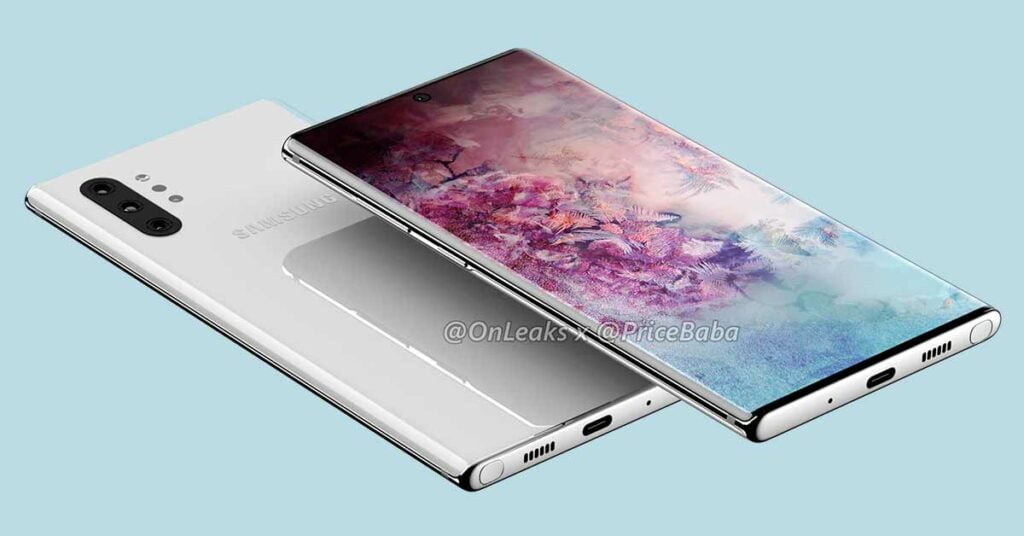 Samsung Galaxy Note 10 Pro design in image render via Revu Philippines