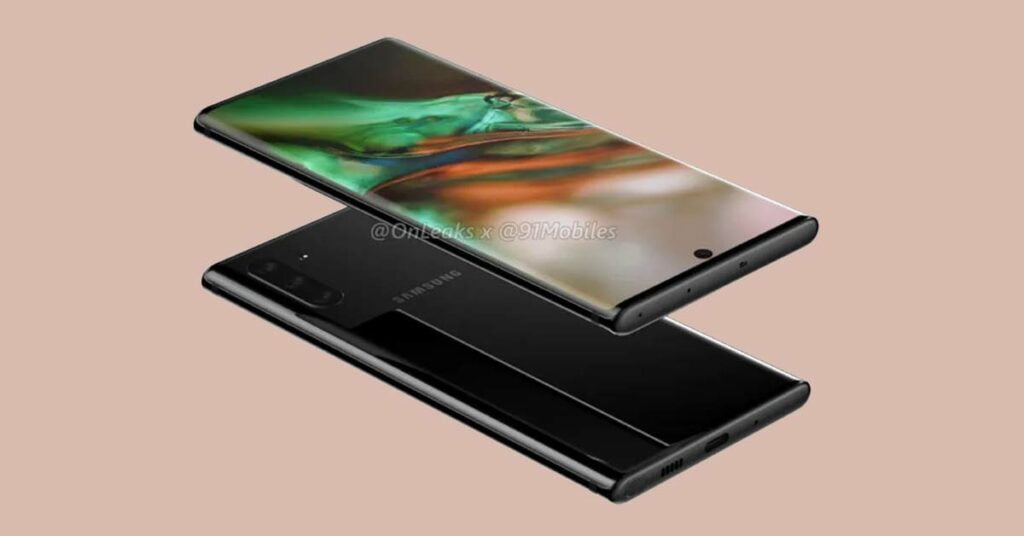 Samsung Galaxy Note 10 design in image render via Revu Philippines