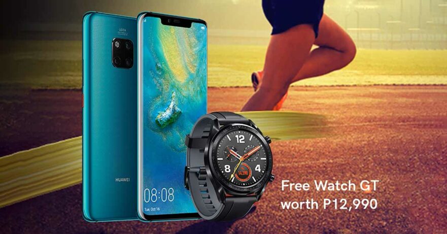 Huawei Mate 20 Pro under a Smart Signature postpaid plan comes with a free Huawei Watch GT via Revu Philippines