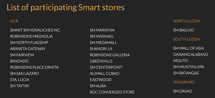List of participating Smart stores: Huawei Mate 20 Pro under a Smart Signature postpaid plan comes with a free Huawei Watch GT via Revu Philippines