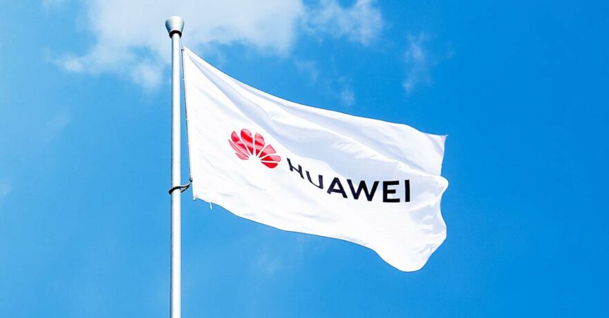 Huawei logo flag at the HDC 2019 via Revu Philippines