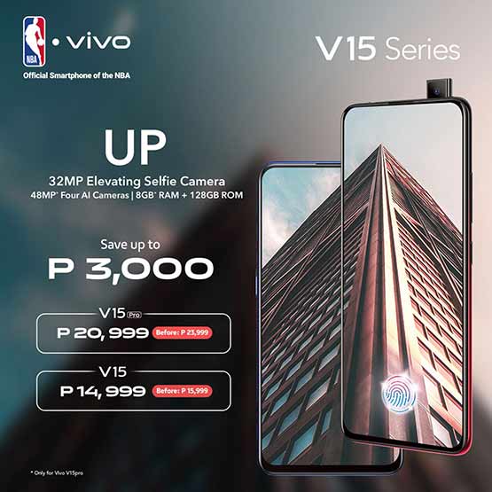 Vivo V15 and Vivo V15 Pro sale price plus specs via Revu Philippines