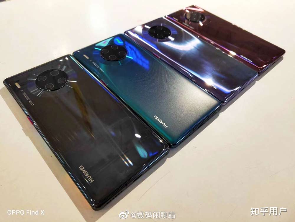 Huawei Mate 30 color variants in live picture via Revu Philippines