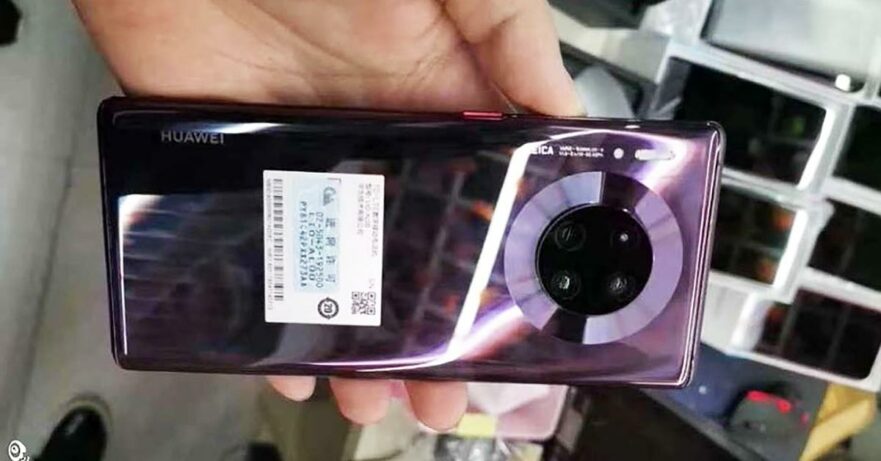 Huawei Mate 30 design in live picture via Revu Philippines