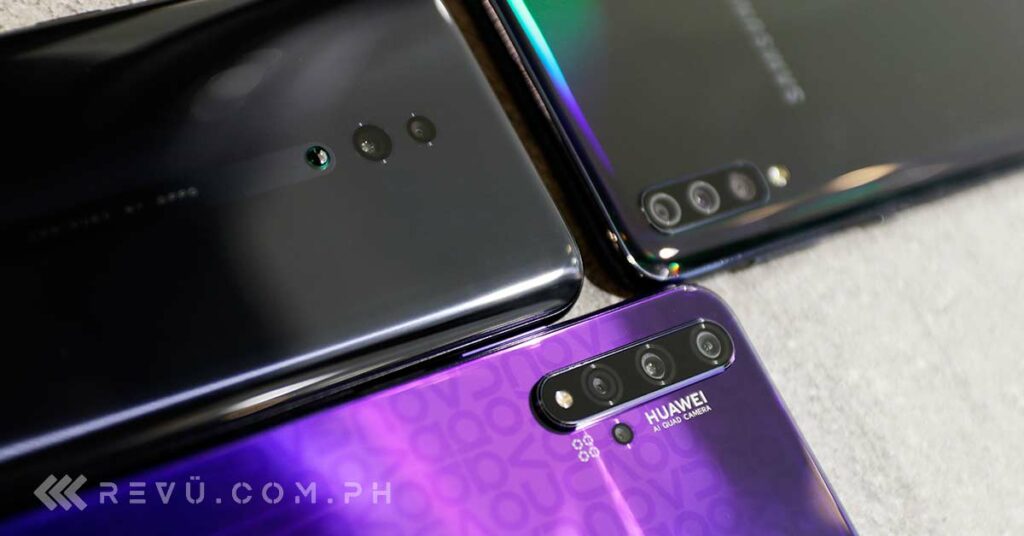 Huawei Nova 5T vs Samsung Galaxy A70 vs OPPO Reno comparison review by Revu Philippines