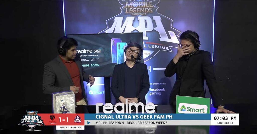 Realme 5 Pro launch announcement at Mobile Legends' MPL PH tournament spotted by Revu Philippines