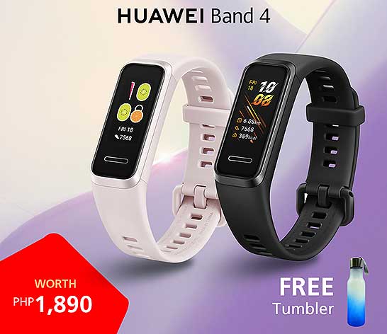 Huawei Band 4 preorder freebie, price, and specs via Revu Philippines