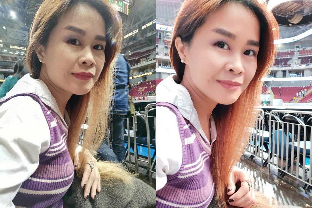 Huawei Nova 5T vs Samsung Galaxy A80: Sample selfie pictures comparison, harsh background light, auto mode, indoors, daytime by Revu Philippines
