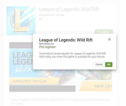 League of Legends :Wild Rift mobile how to pre-register at Google Play Store via Revu Philippines