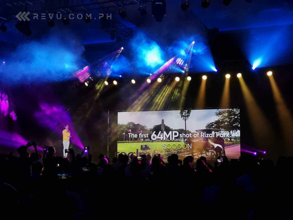 Realme XT 64MP camera phone launch teaser at Realme 5 and Realme 5 Pro event by Revu Philippines