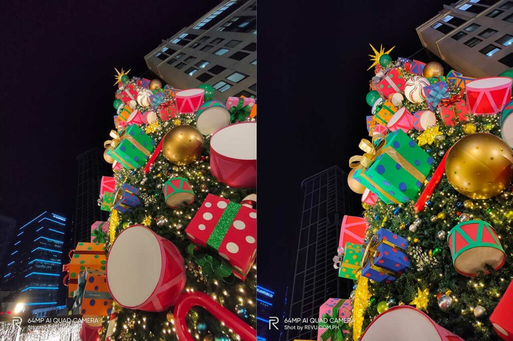 Realme XT sample night pictures: ultra-wide vs 1x in auto mode by Revu Philippines