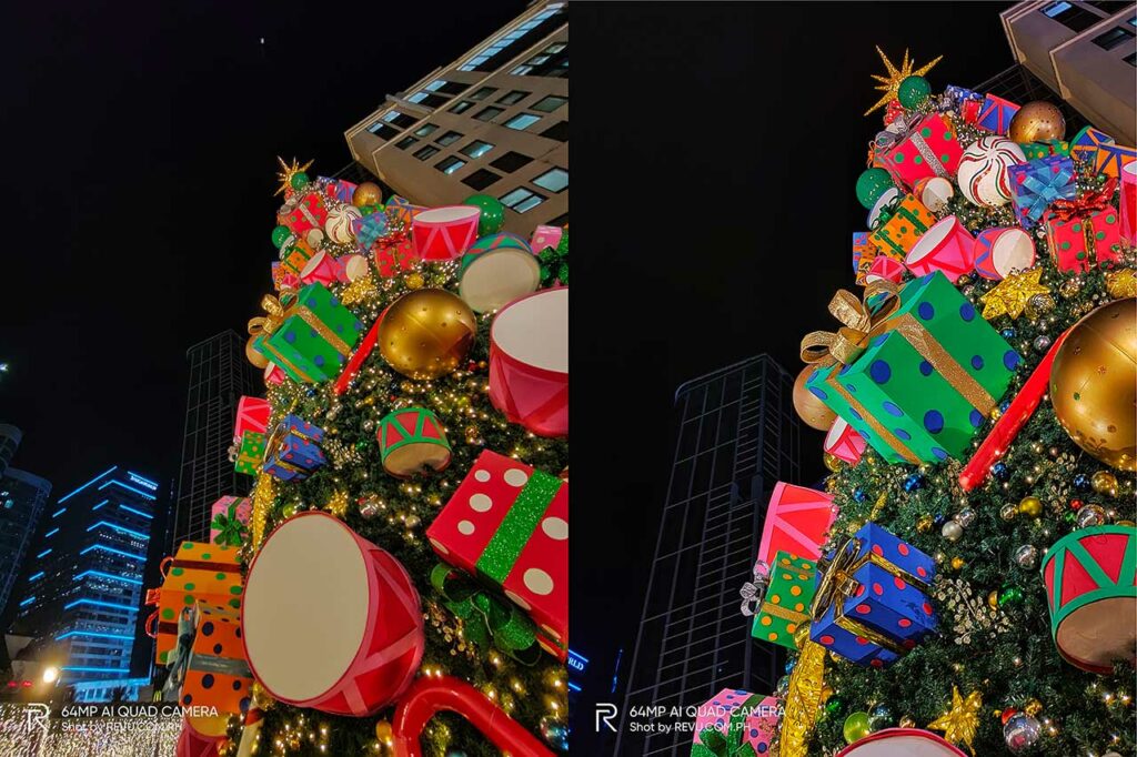 Realme XT sample night pictures: ultra-wide vs 1x in nightscape mode by Revu Philippines