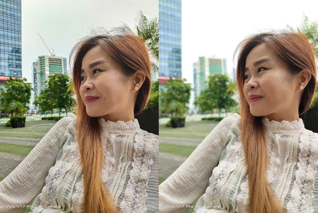 Vivo V17 Pro sample person pictures: Auto mode vs Portrait mode in review by Revu Philippines