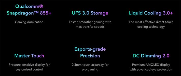 Black Shark 2 Pro gaming features list via Revu Philippines