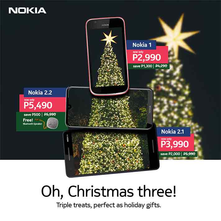 Nokia 2.2, Nokia 2.1, and Nokia 1 price drop for Christmas 2019 sale via Revu Philippines