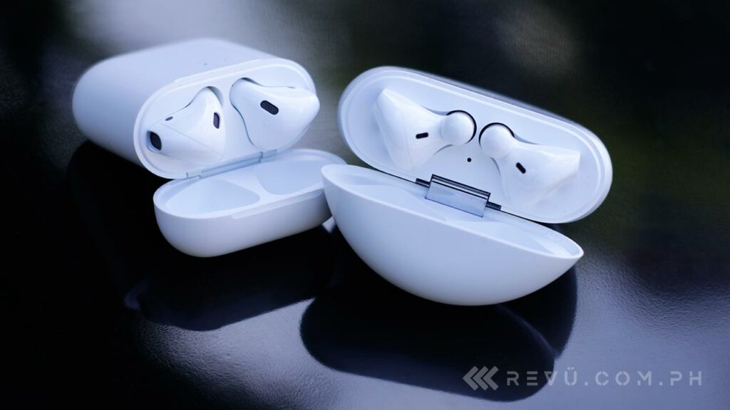 Huawei FreeBuds 3 vs Apple AirPods 2 comparison review, price, and specs via Revu Philippines